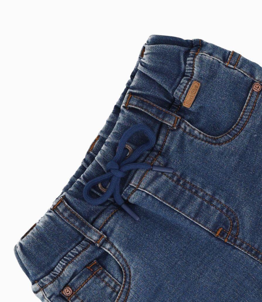 Jeans bebés jogger denim azul Black and Blue-2