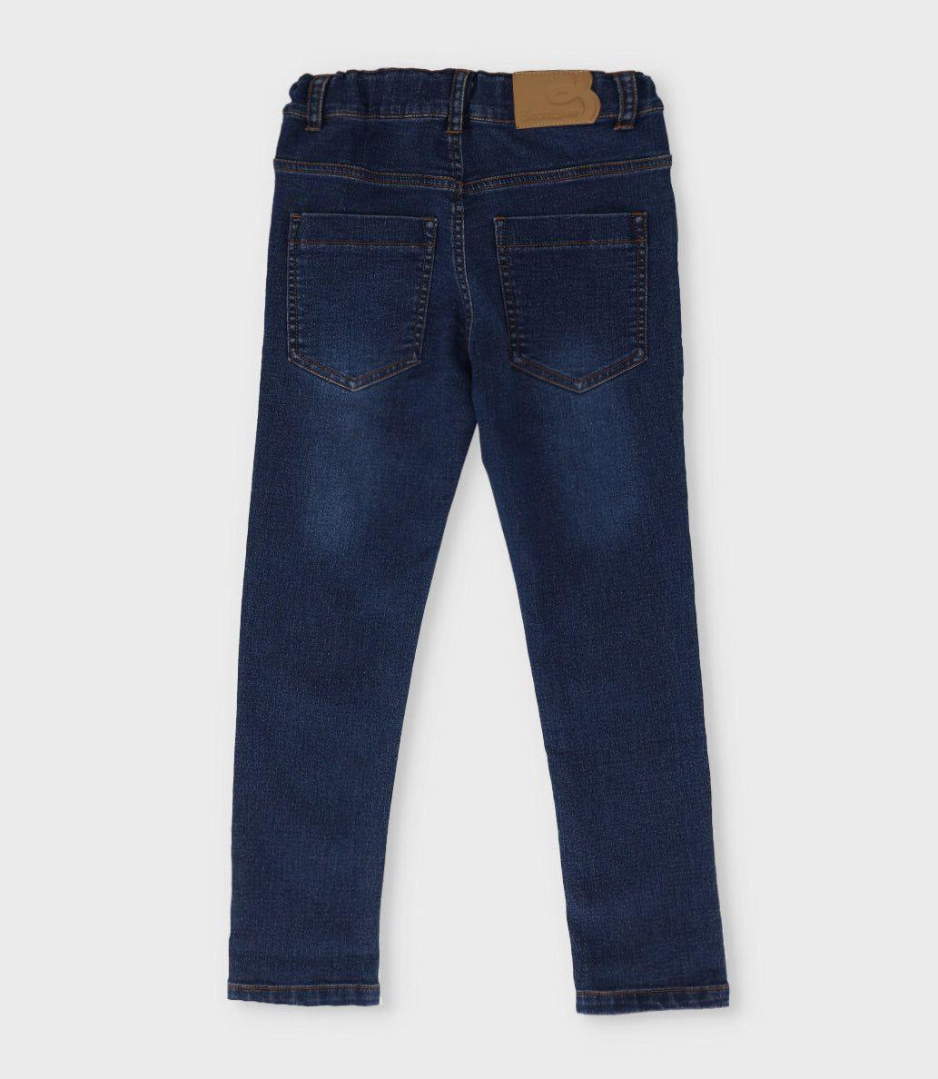 Jeans niño recto azul Black and Blue-1
