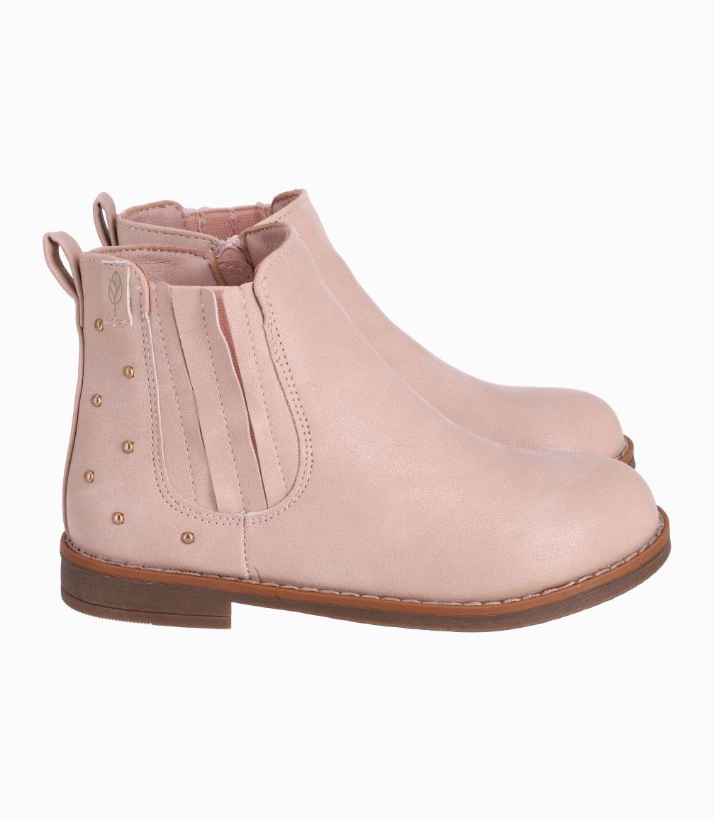 Botin Niña Desgastado Con Tachas 4 Kids Beige-1