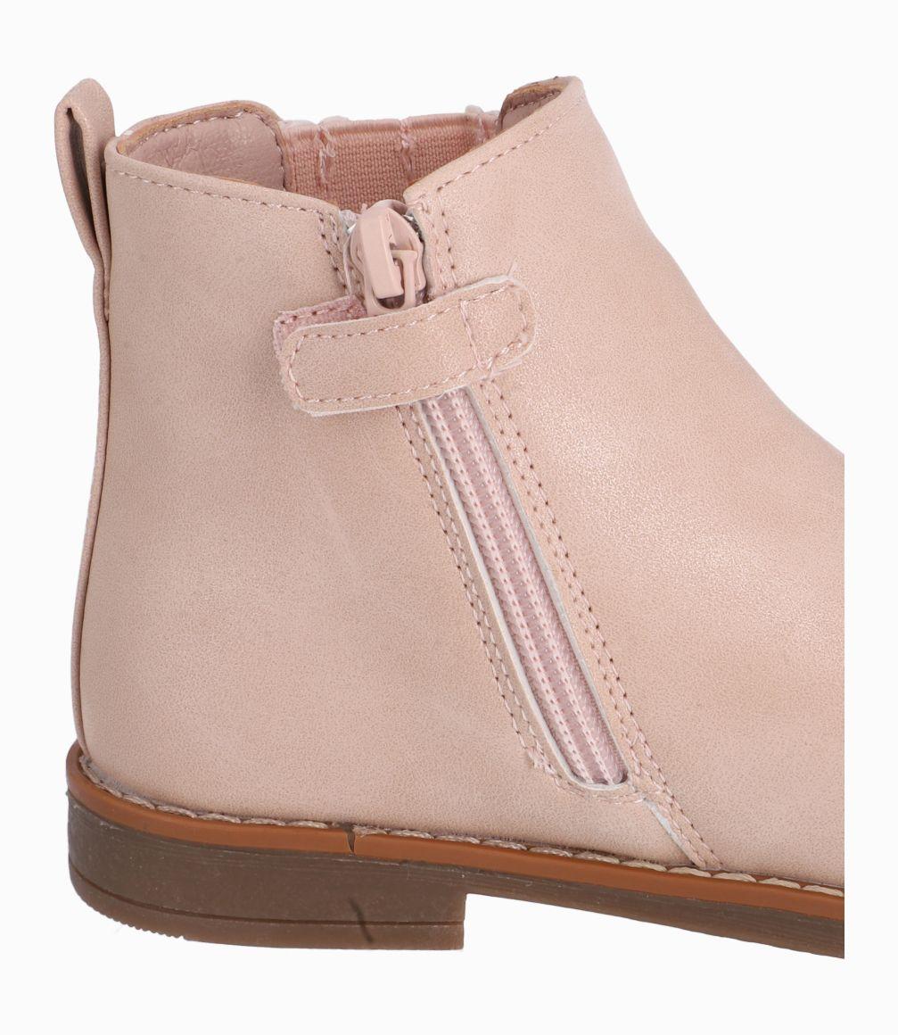 Botin Niña Desgastado Con Tachas 4 Kids Beige-3