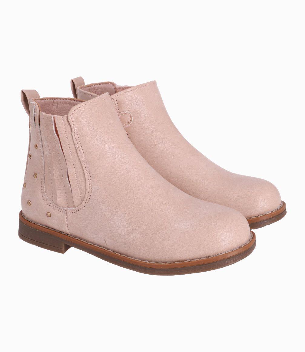 Botin Niña Desgastado Con Tachas 4 Kids Beige-5