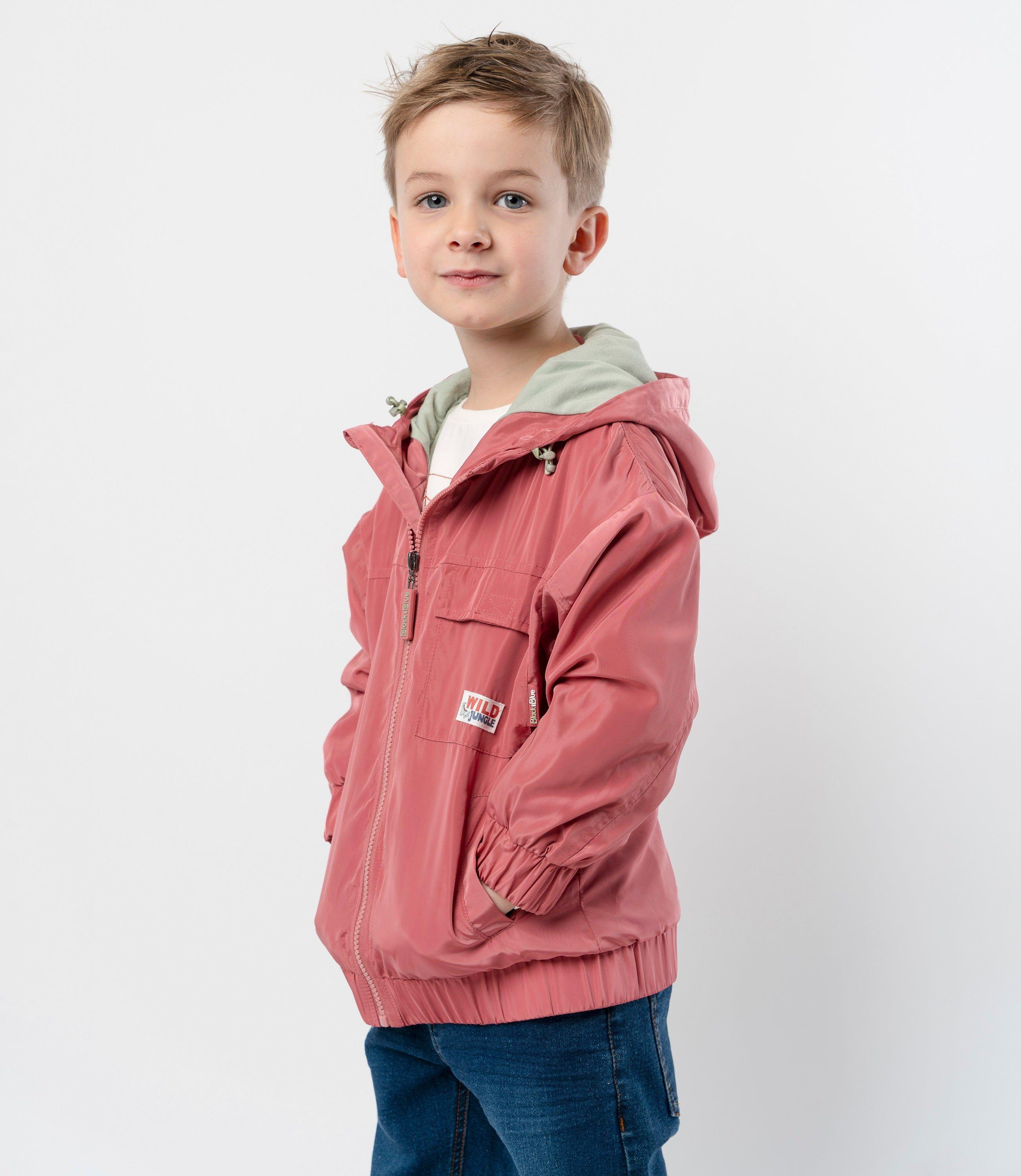 Chaqueta niño cortaviento rojo Black and Blue-0