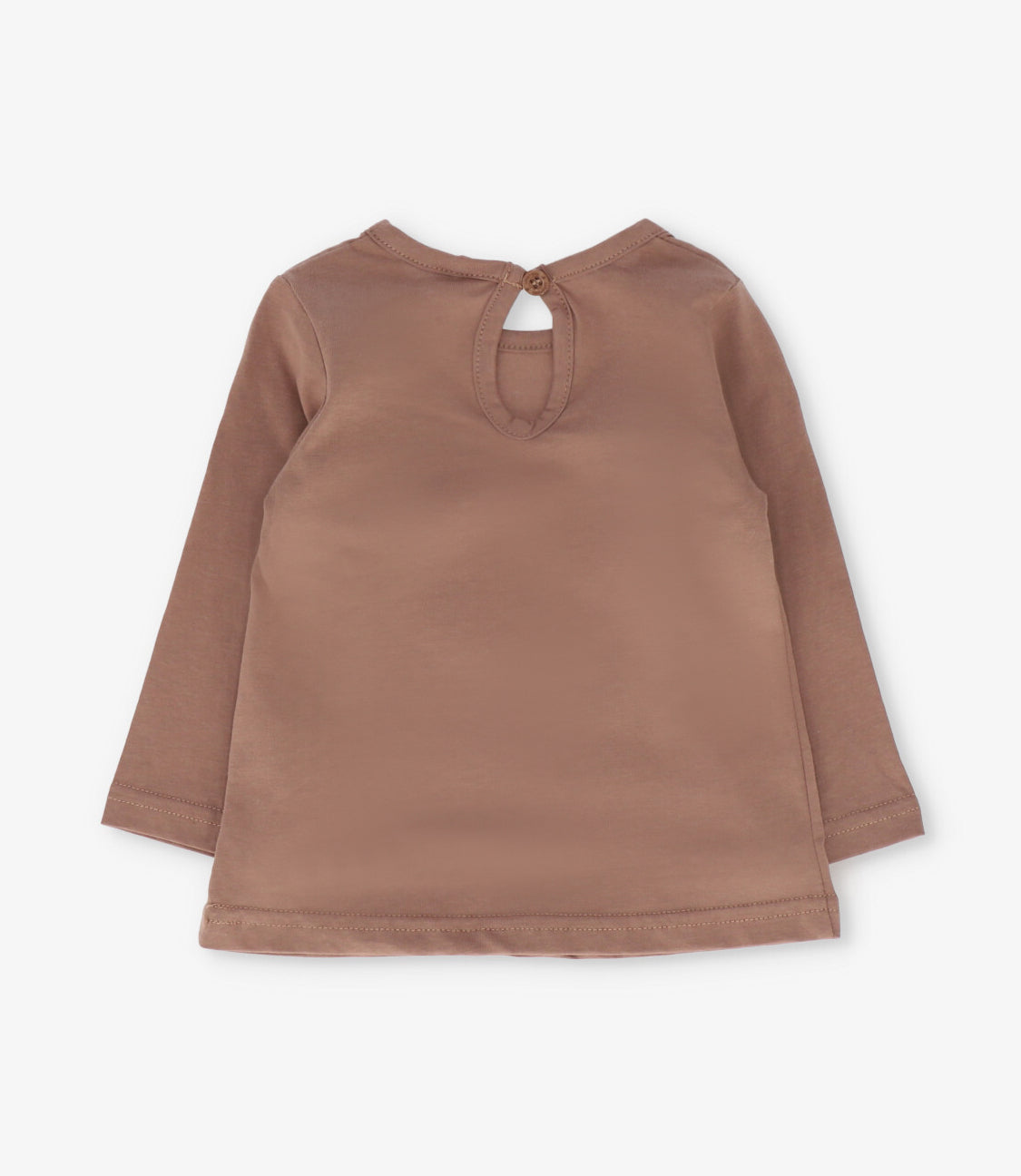 Polera manga larga niña con estrella camel Limonada-2