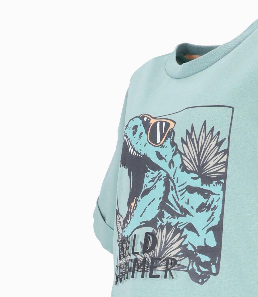 Polera manga corta niño wild summer verde 4 Kids-3
