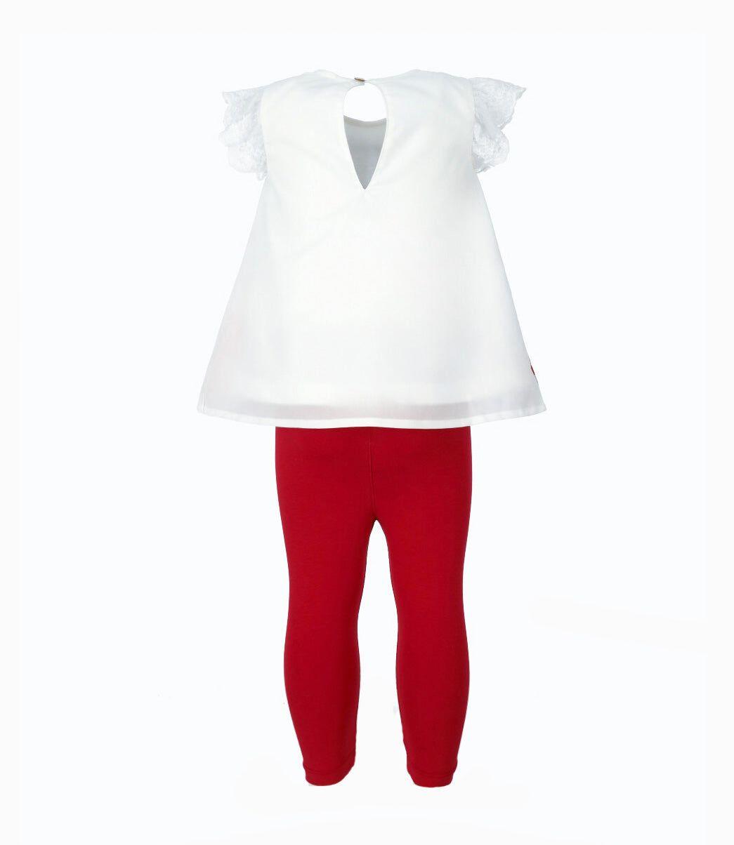 Conjunto bebé con vuelo rojo Limonada-1