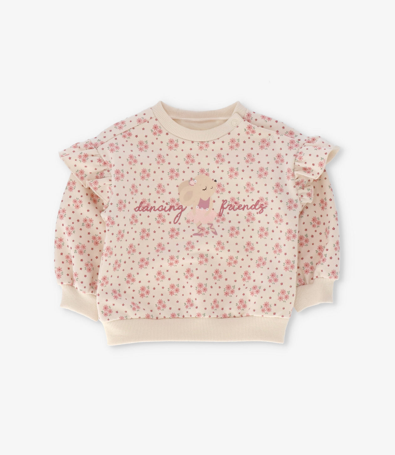 Buzo bebé con vuelos rosado 4 Kids-1