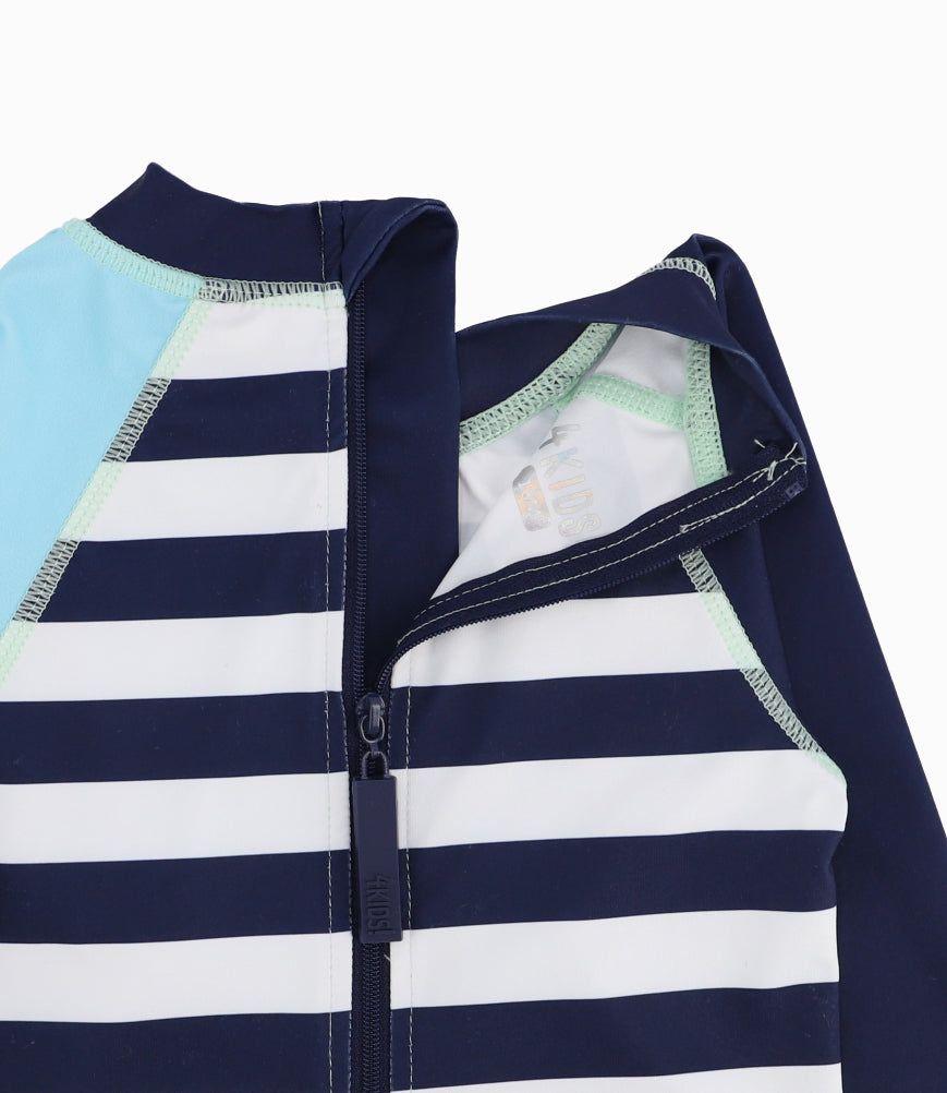 Traje De Baño Bebé Niño Dinosaurio Denim Azul-7