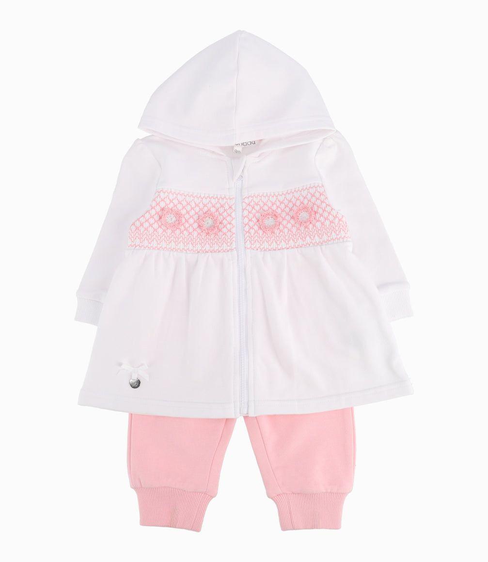 Conjunto Buzo Recién Nacida De Polerón Y Pantalón Rosado-8