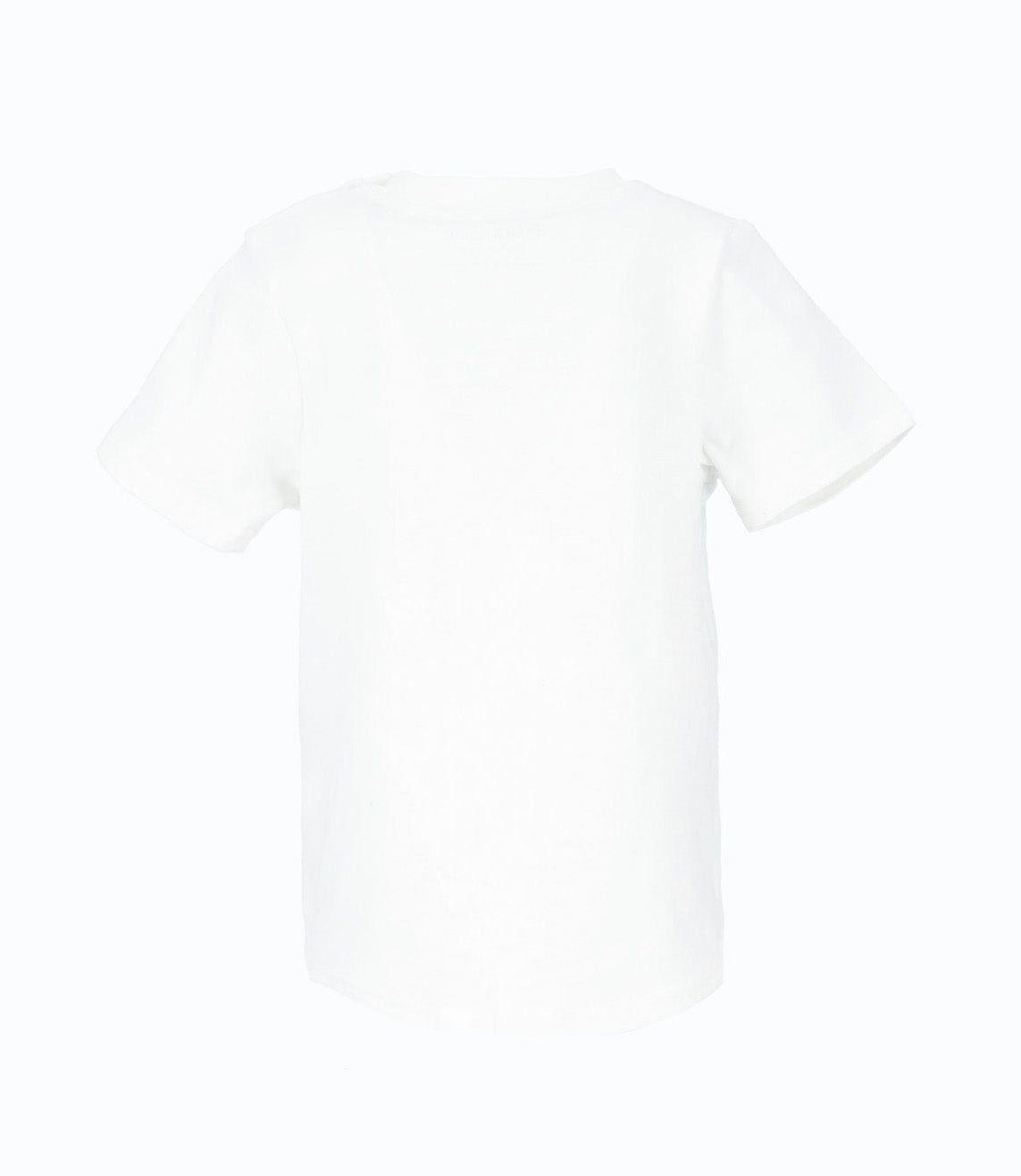 Polera manga corta bebé long fit crudo Black and Blue-2