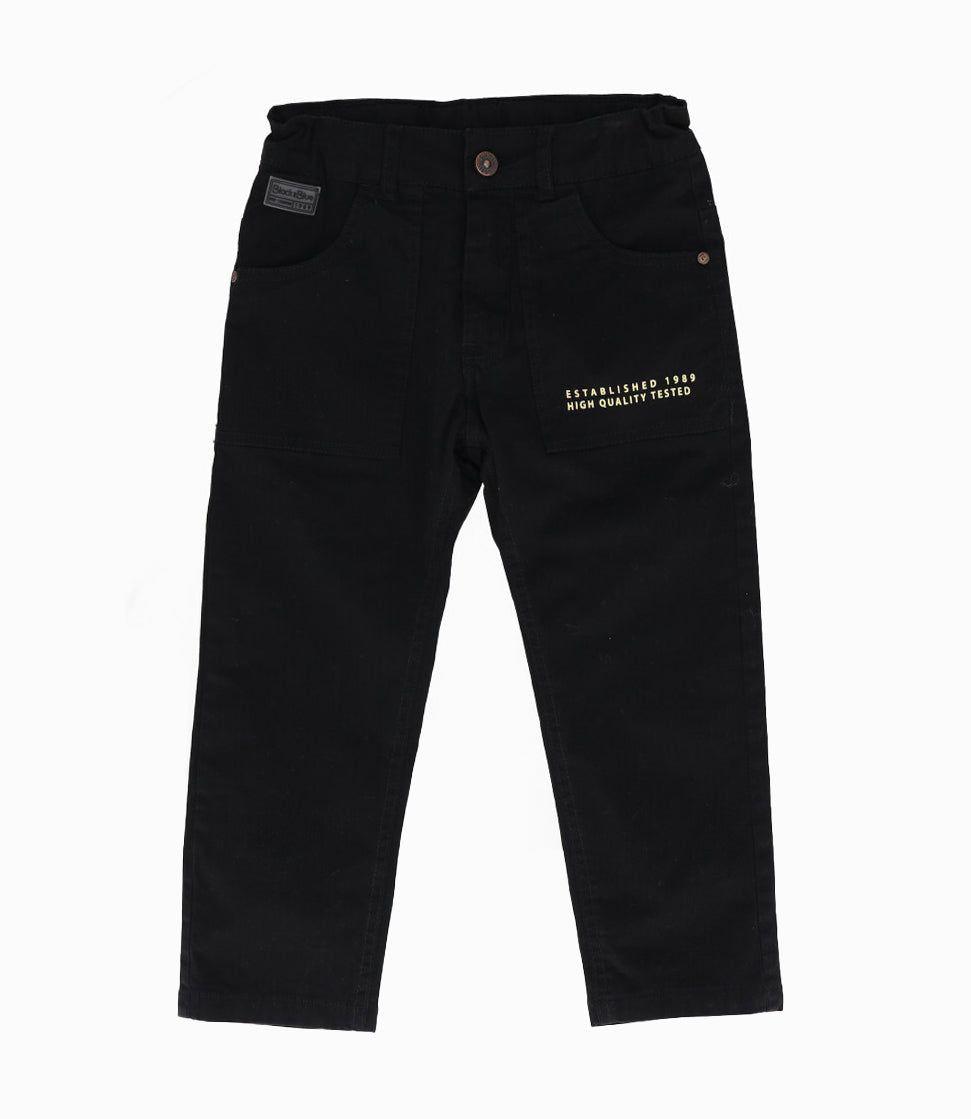 Pantalón niño básico negro Black and Blue-0