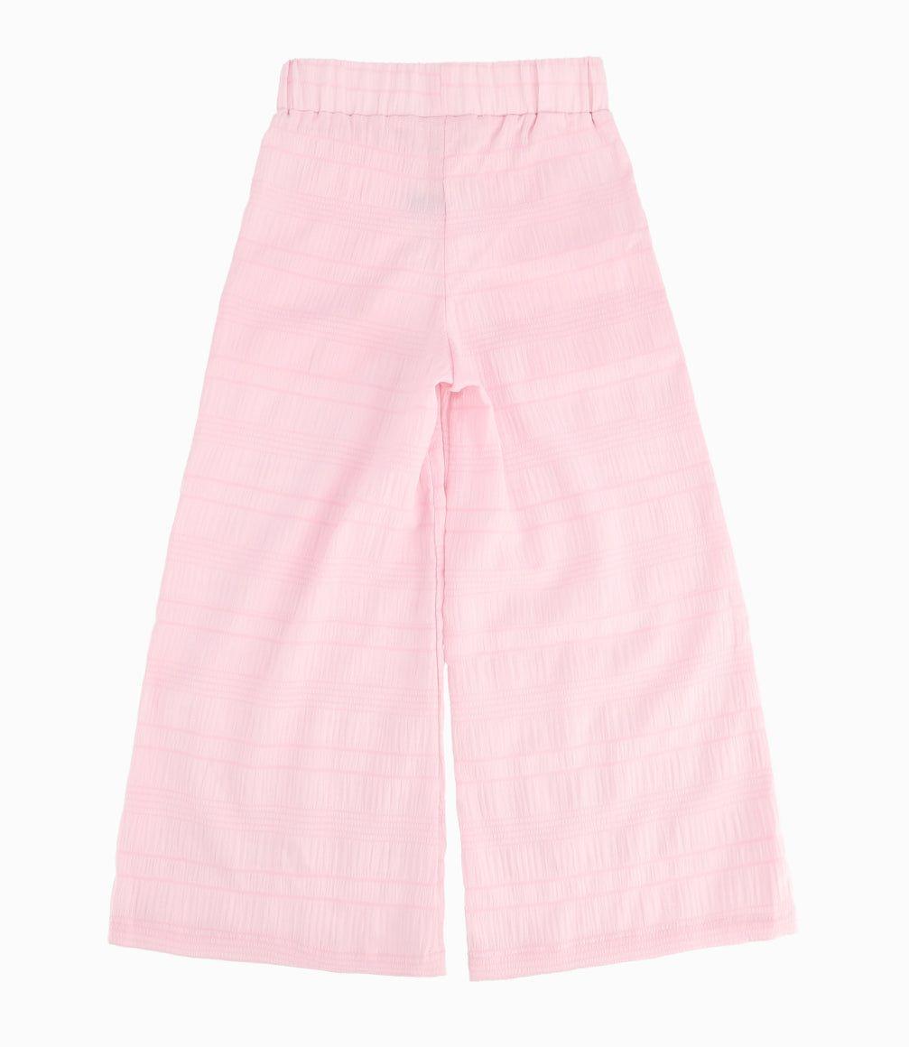 Pantalón Niña Con Textura Rosado-6