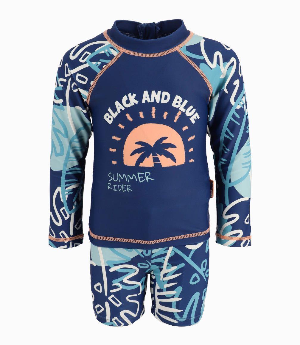 Conjunto Traje De Baño Bebé De Polera Y Bermudas-4