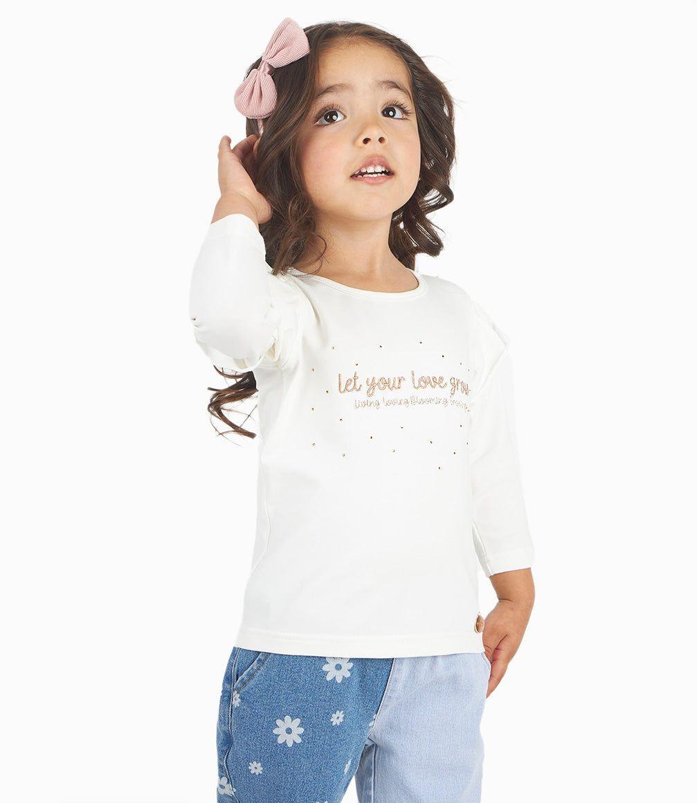 Polera Bebé Niña Con Estampado Crudo 4 Kids-6