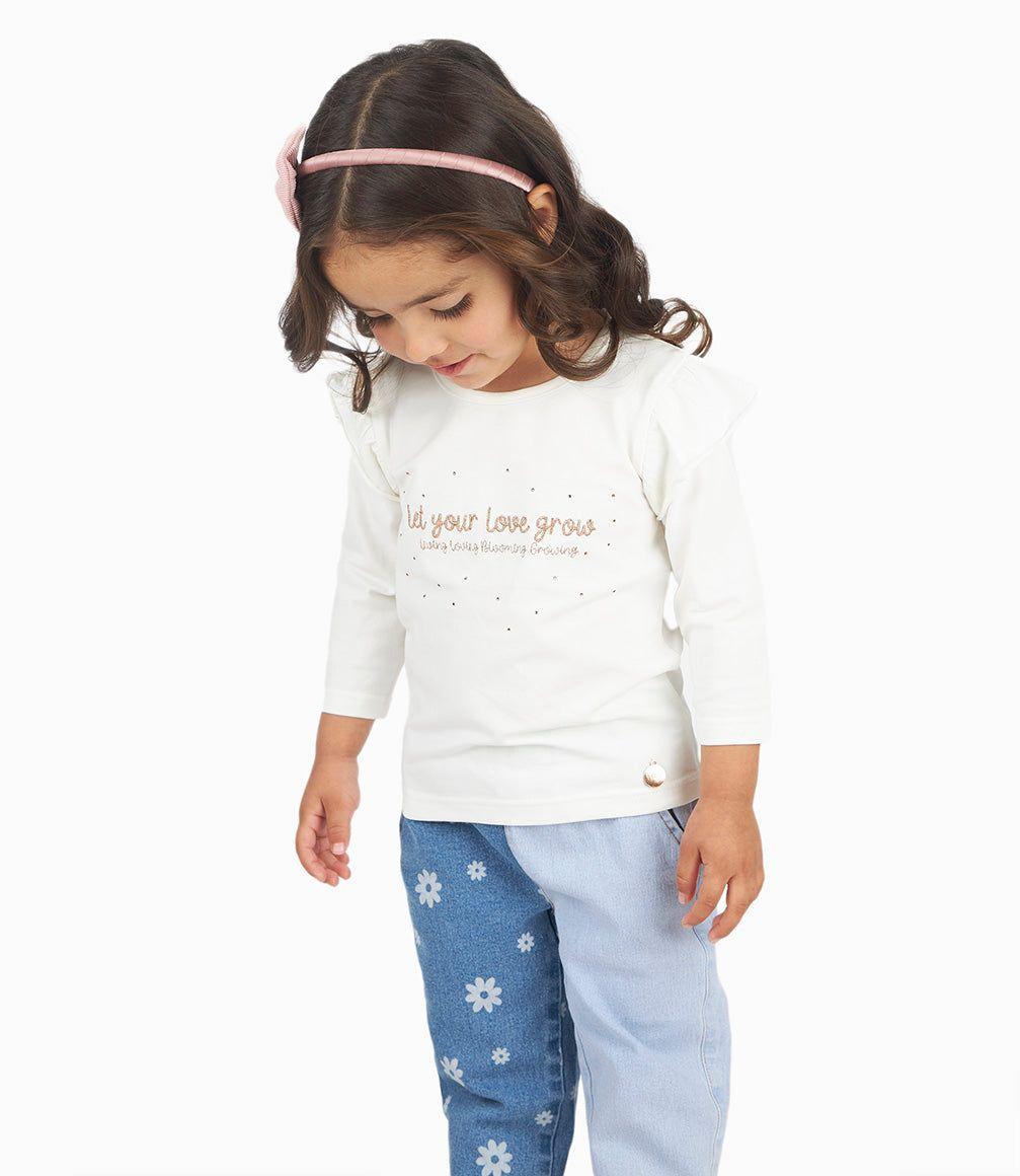 Polera Bebé Niña Con Estampado Crudo 4 Kids-7