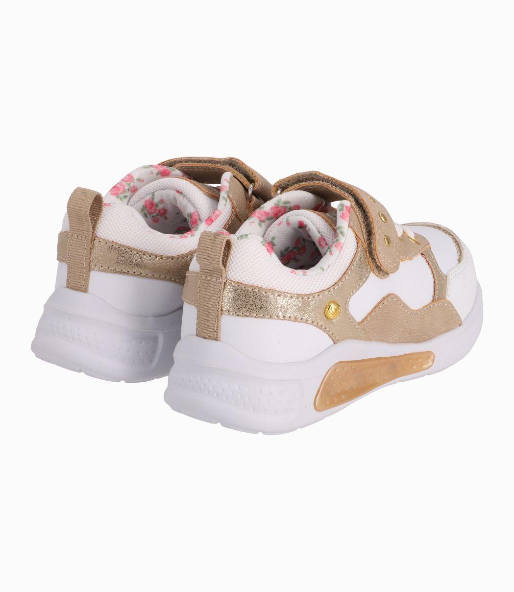 Zapatilla Con Lazo Bebé Niña Dorado Limonada-2