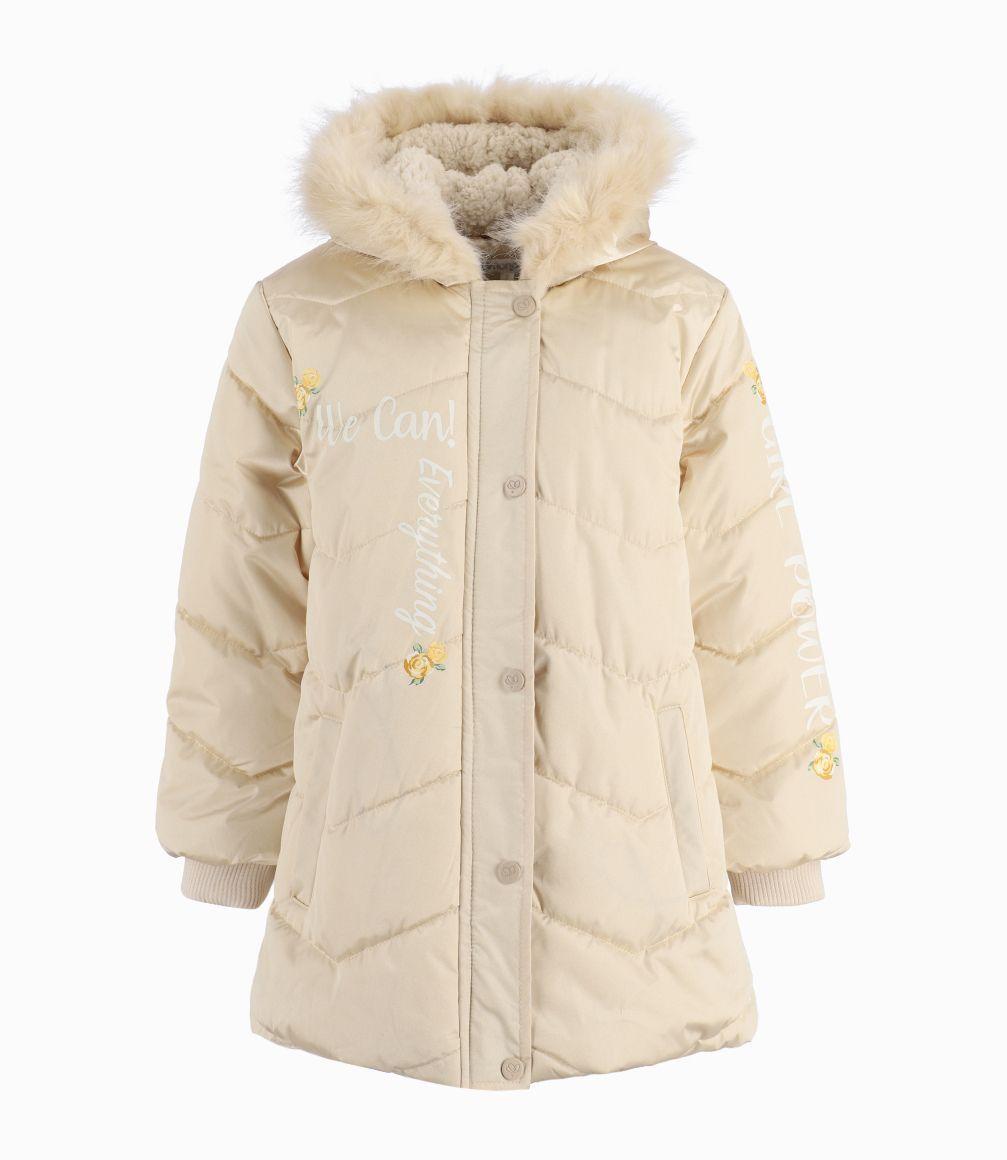 Parka Niña Puffer Limonada Dorado-0