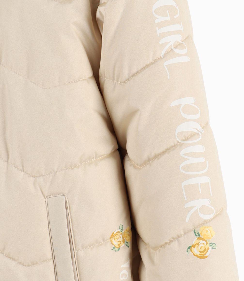 Parka Niña Puffer Limonada Dorado-1