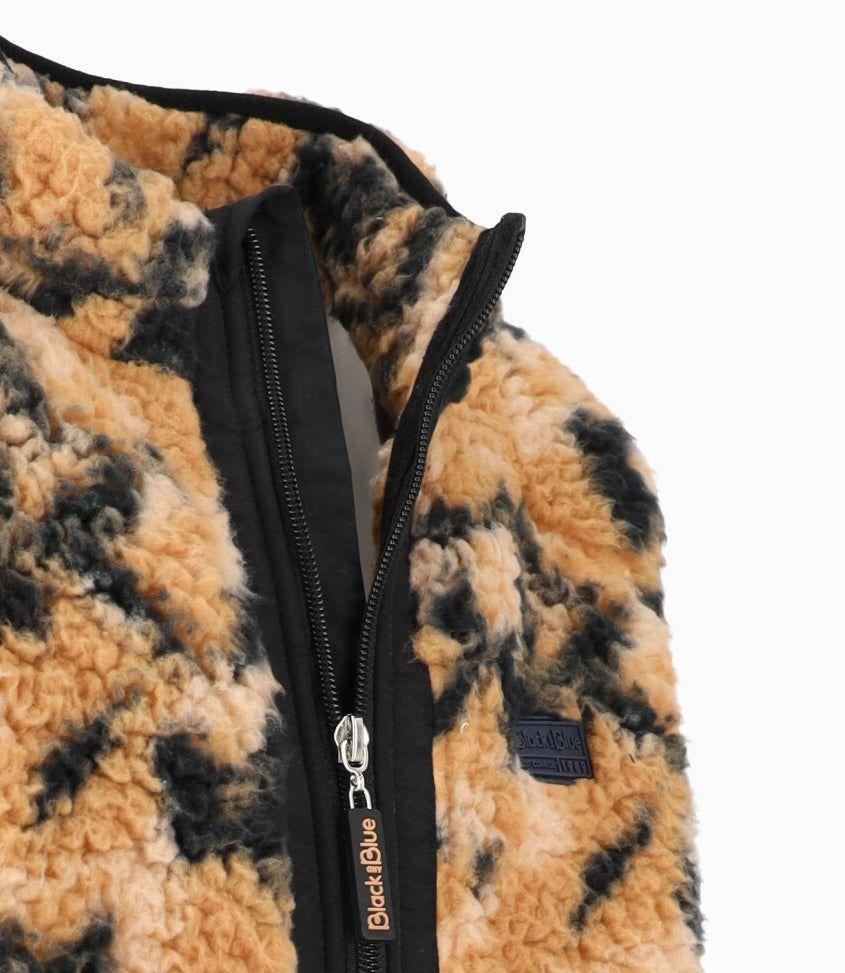 Polerón niño sherpa camel Black and Blue-2