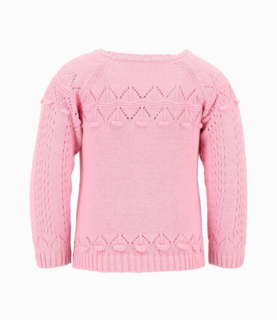 Chaleco Bebé Niña Zig Zag Rosado-3