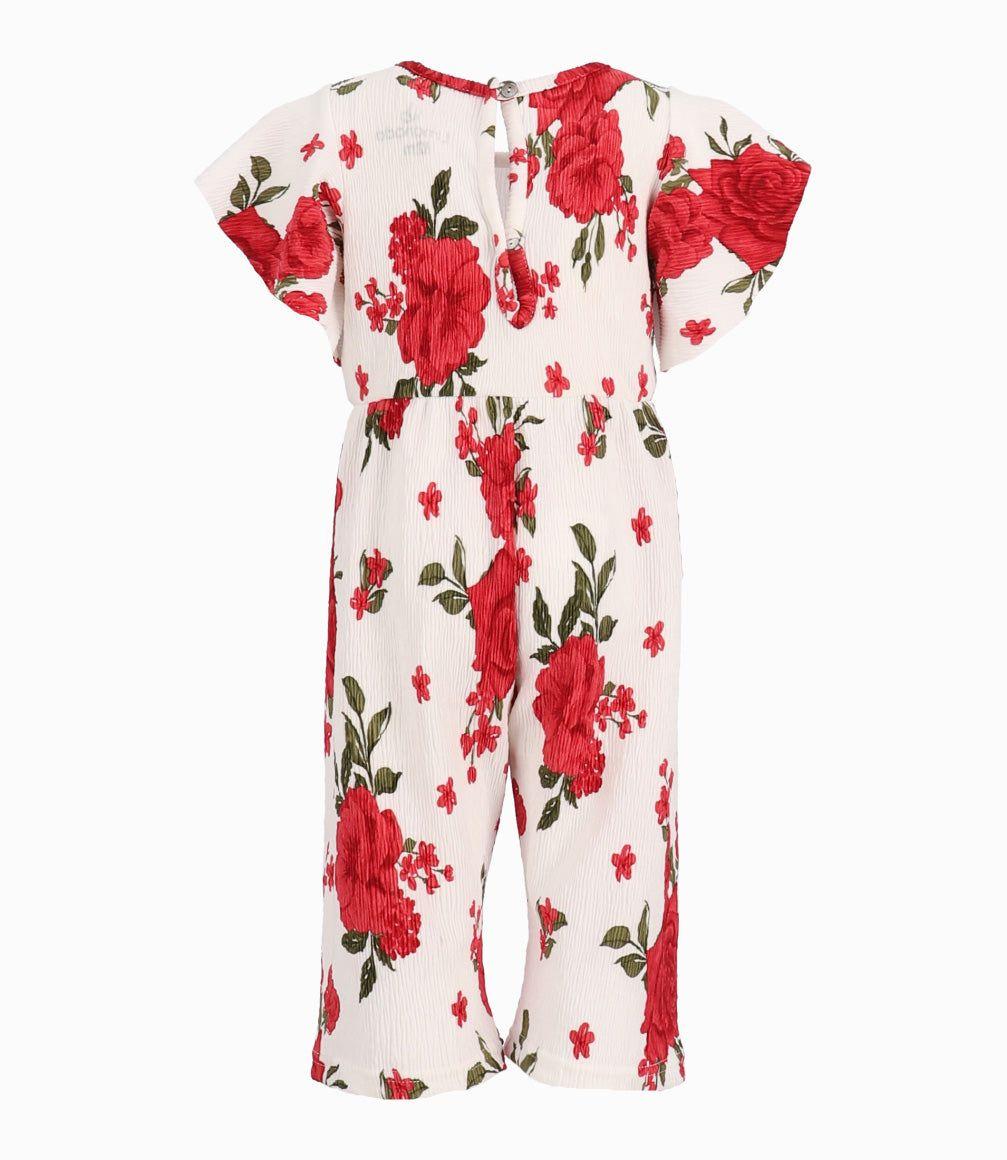 Enterito Bebé Floreado Rojo-2