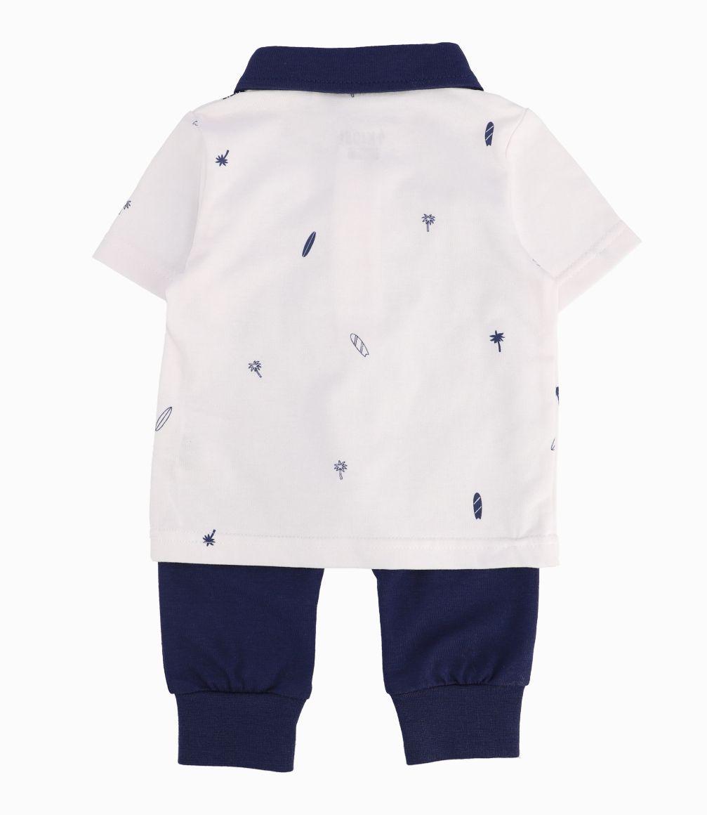 Conjunto Recién Nacido Con Suspensor 4 Kids Azul Marino-1