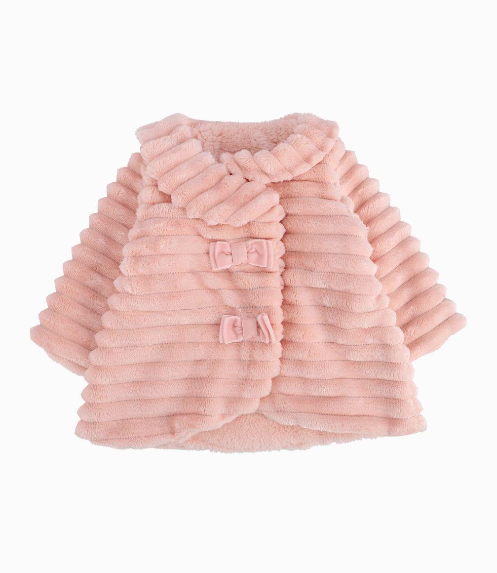 Chaqueta De Sherpa Recién Nacida Rosado Limonada-0