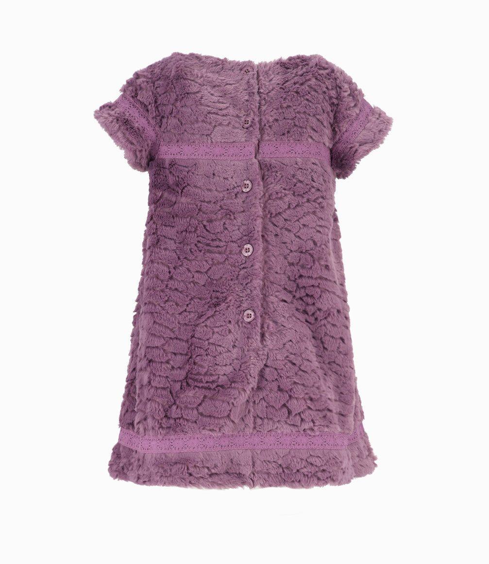Vestido niña boho morado Limonada-1