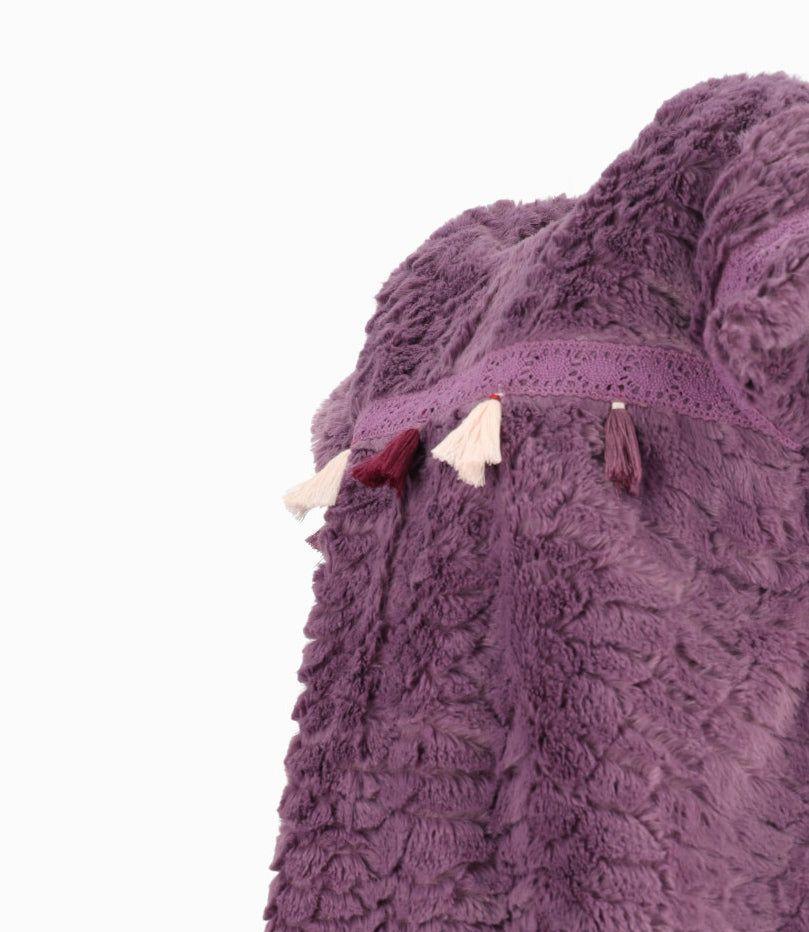 Vestido niña boho morado Limonada-2