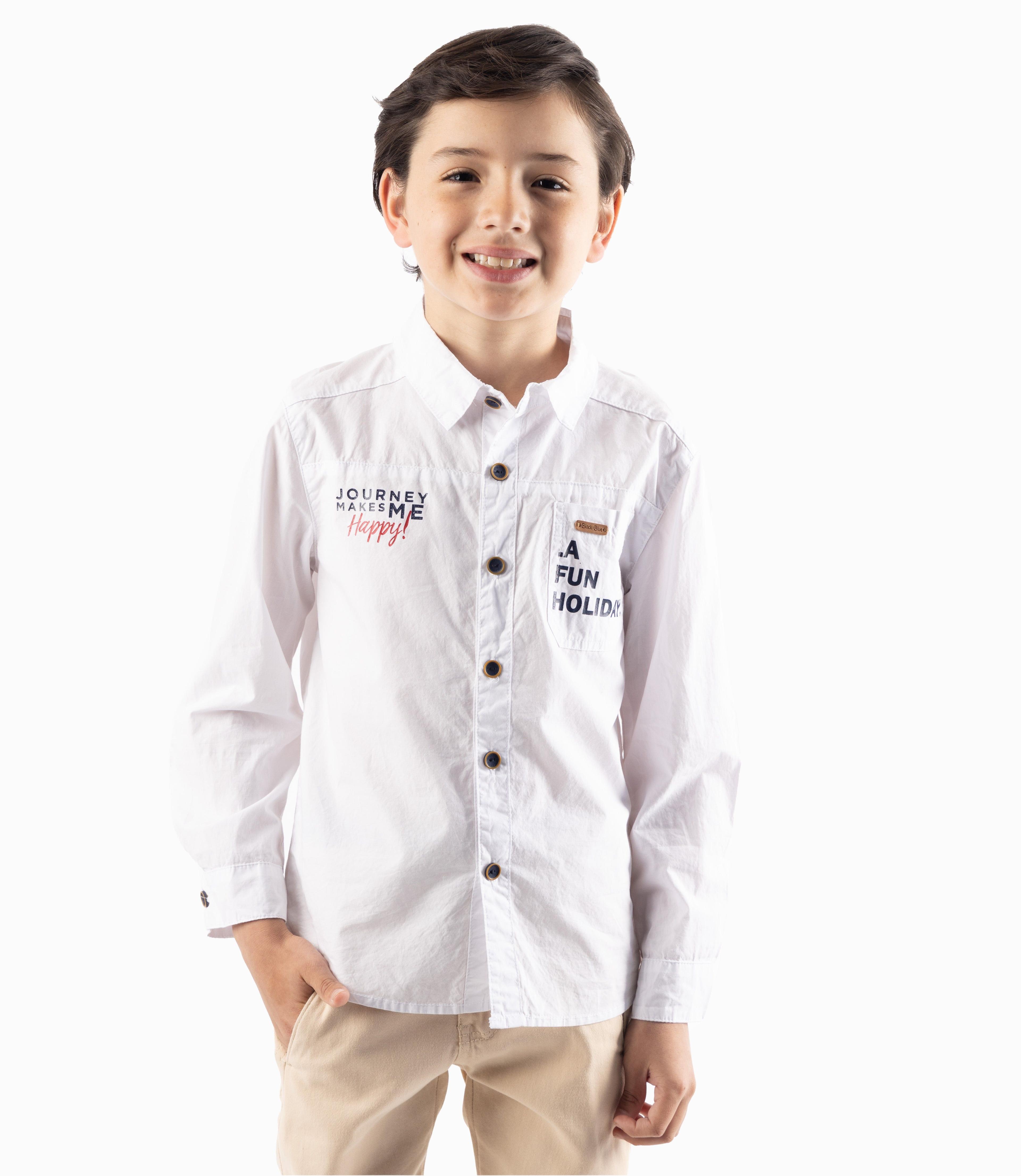 Camisa Niño Básica Blanco-0