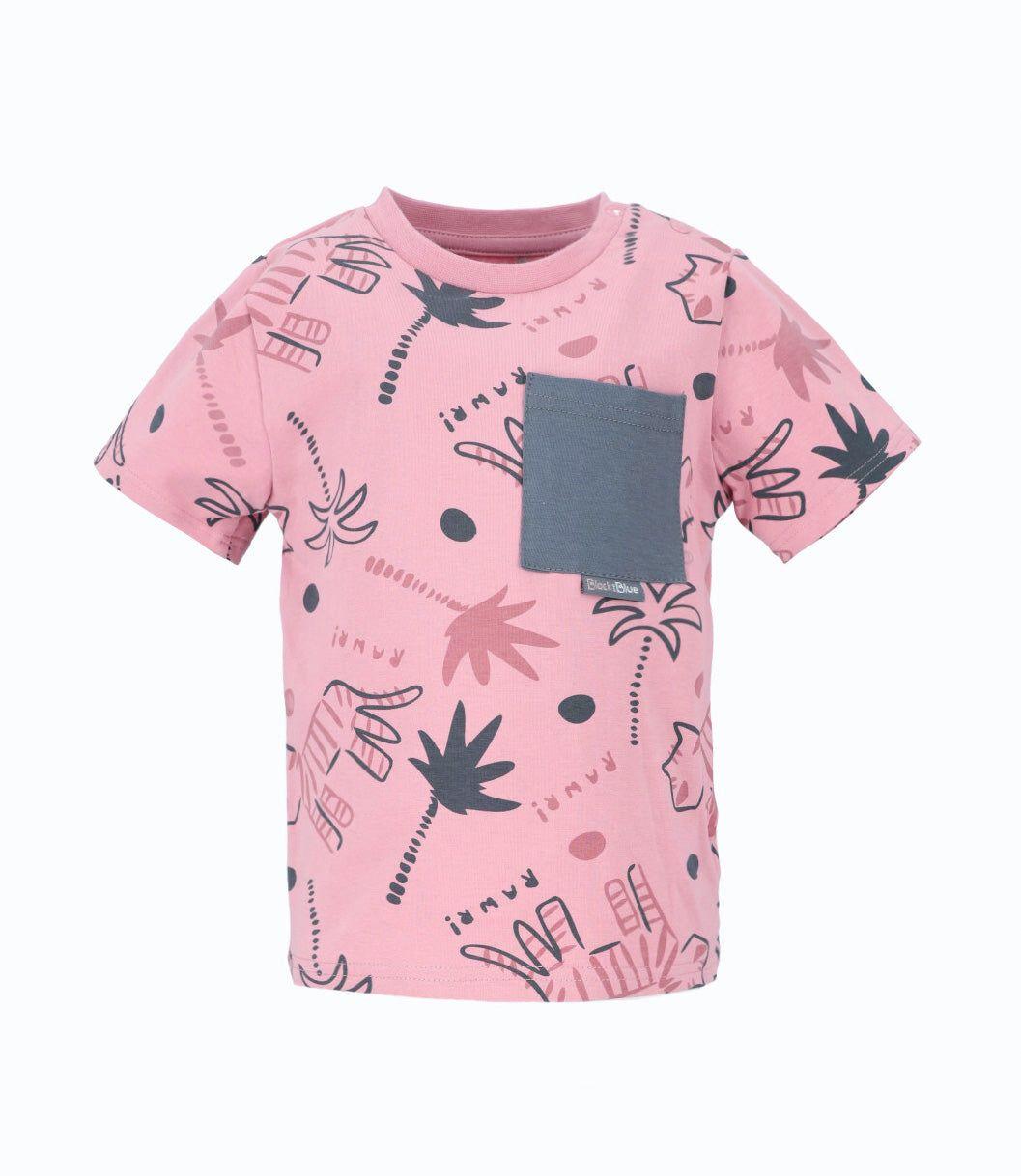 Polera manga corta bebé con estampado rosado Black and Blue-1