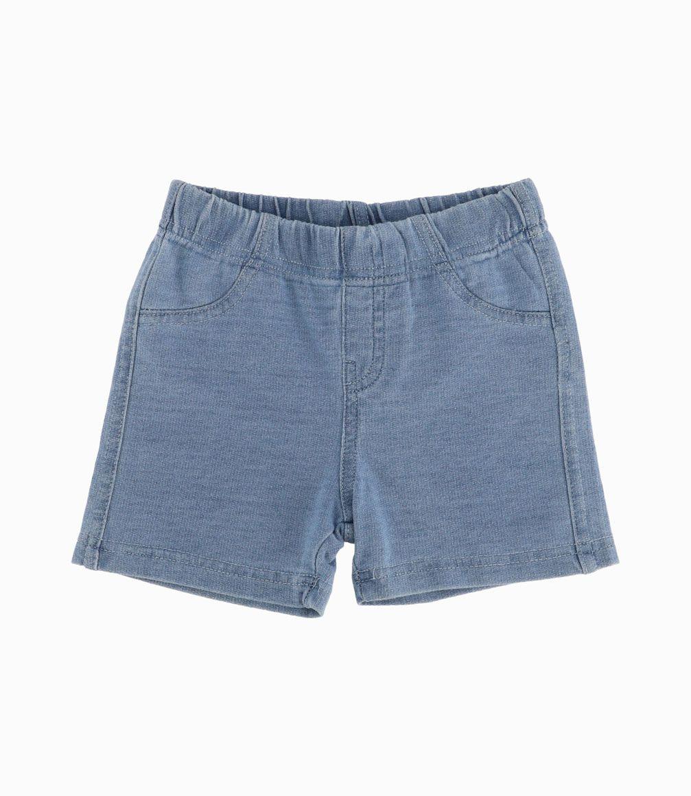 Conjunto Polera y Short Recién Nacido Celeste Black and Blue-2