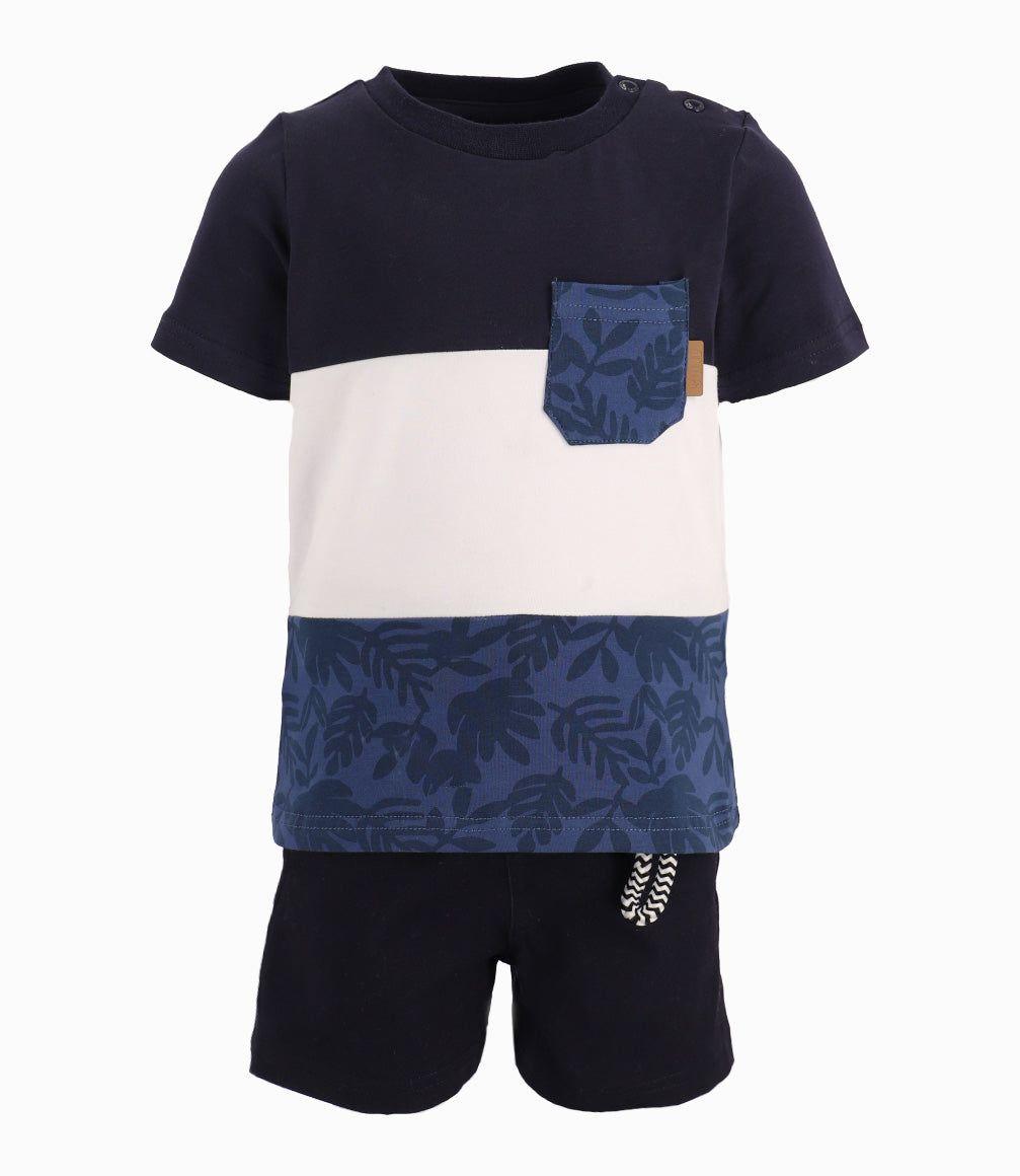 Conjunto Bebé Niño Tricolor Azul Marino-9