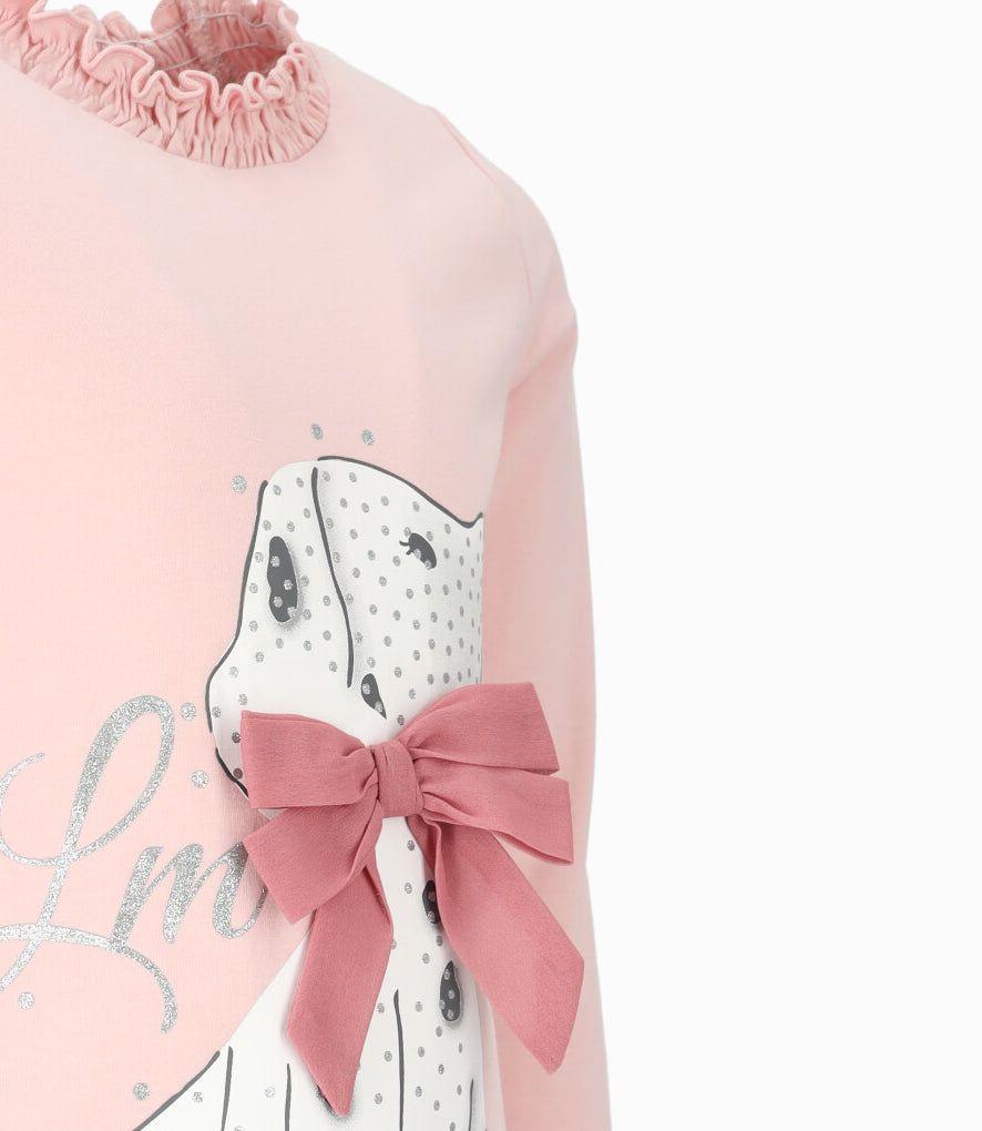 Polera niña beatle rosado Limonada-2