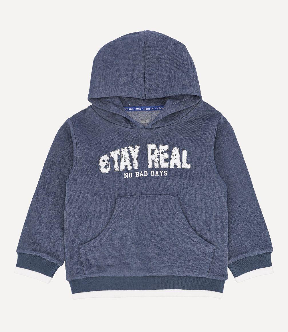 Polerón Stay Real Niño Azul Marino 4 Kids-2