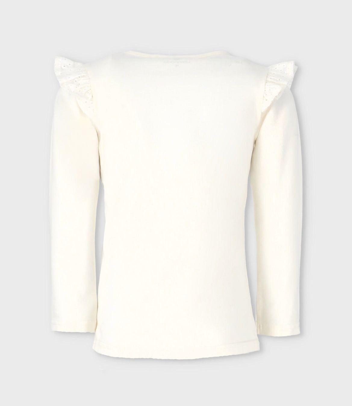 Polera niña con vuelos blanco Limonada-1