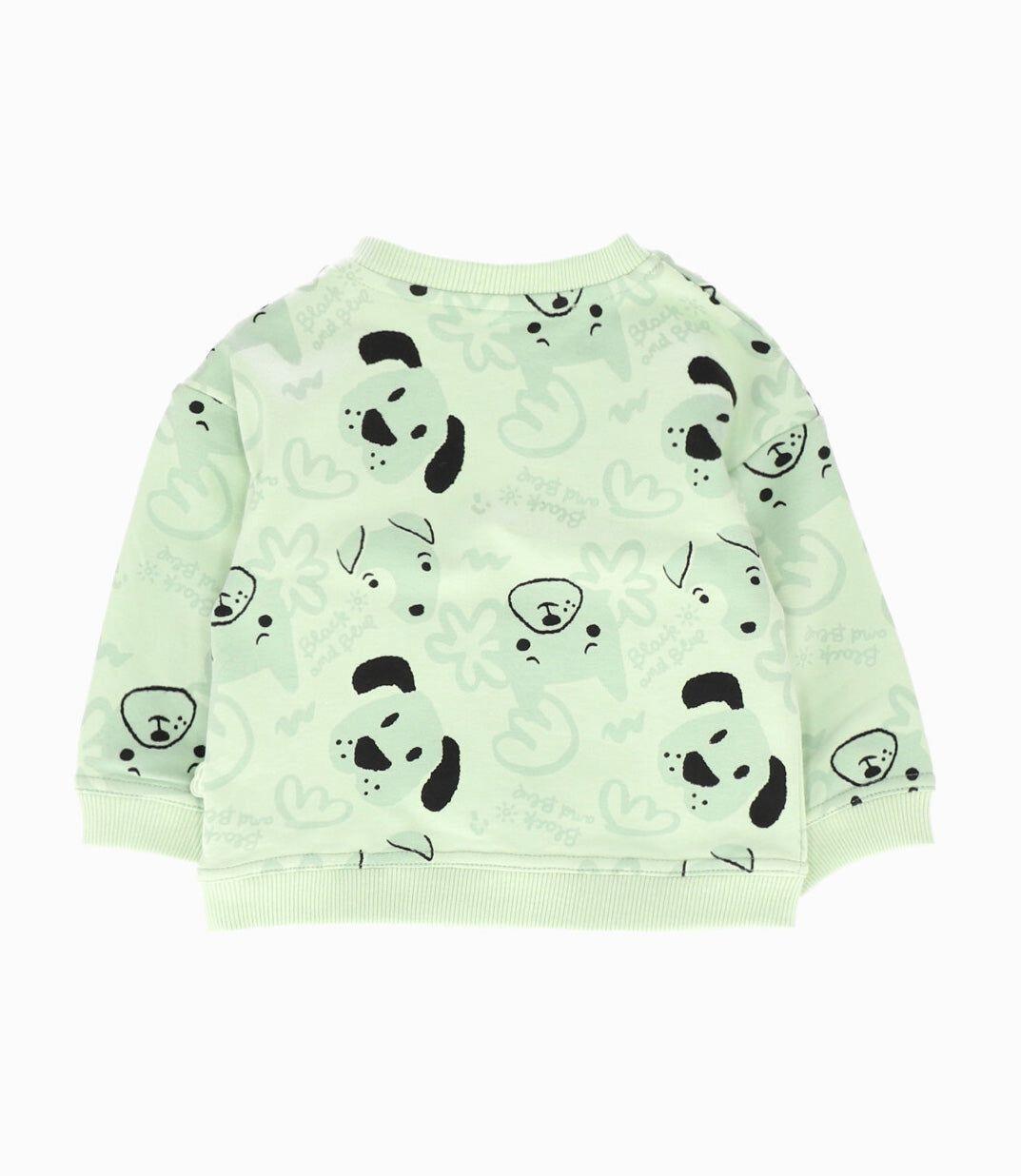 Conjunto recién nacido de perrito Verde Black and Blue-2