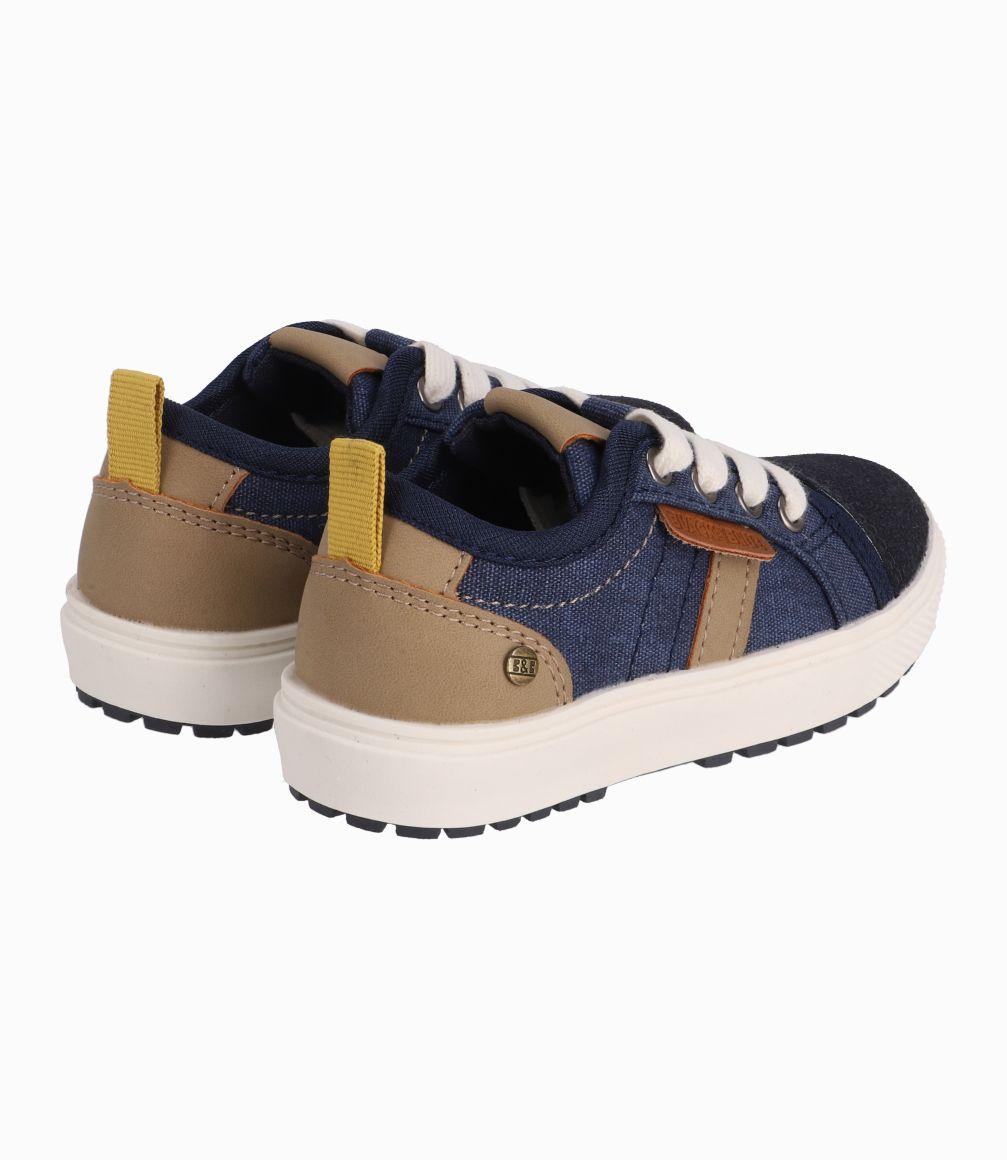 Zapato Urbano Bebé Niño Azul Marino Black and Blue-2