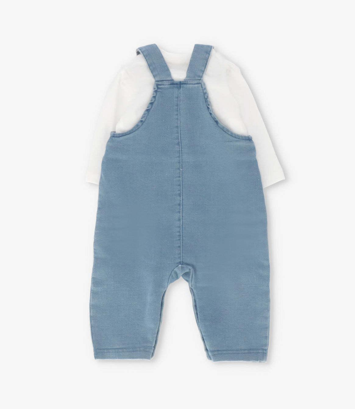 Conjunto recién nacido con jardinera celeste Black and Blue-1