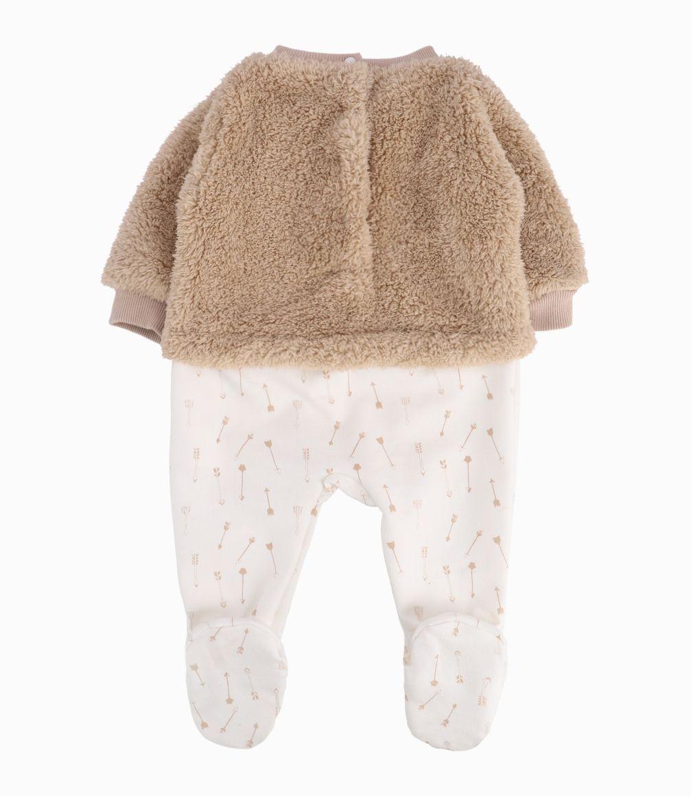 Enterito Tribal Arrows Recién Nacido Beige Black And Blue-1