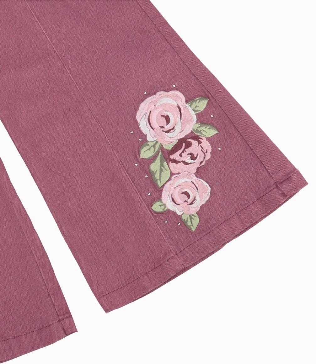 Pantalón Niña Con Cintura Elasticada Limonada Uva-3