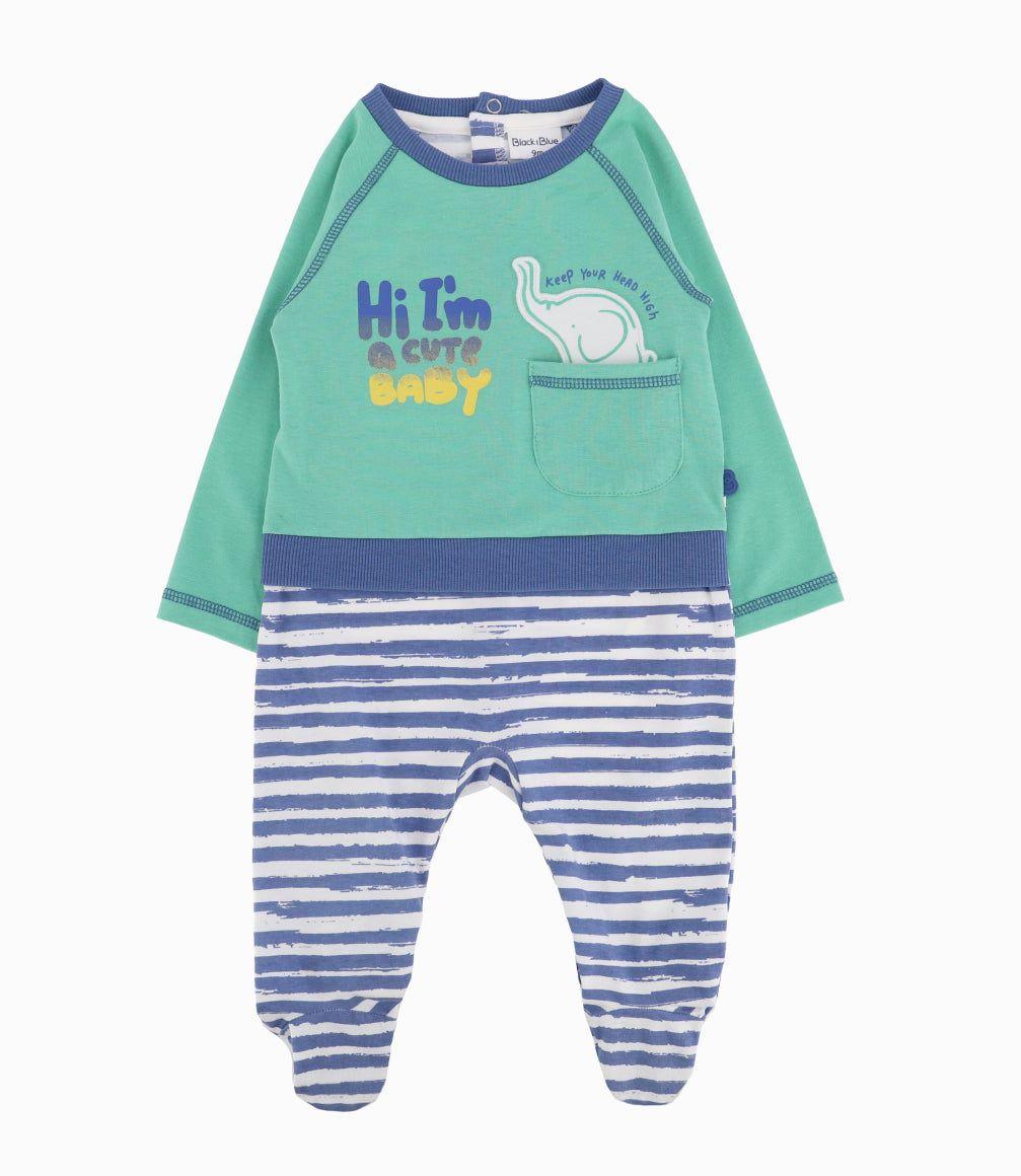 Enterito Recién Nacido Con Dinosaurio Y Rayas-4