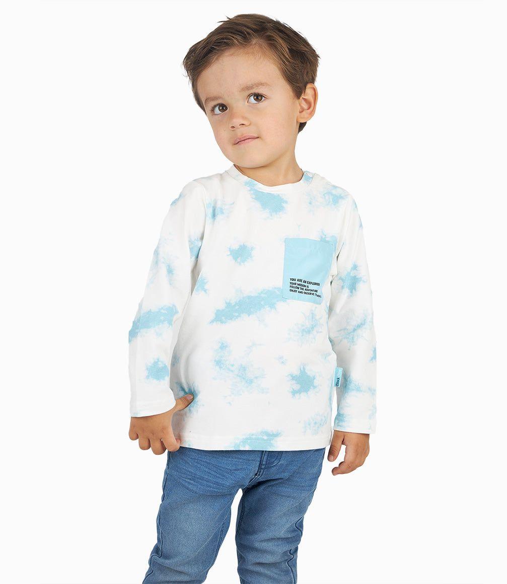 Polera Bebé Niño Tie Dye Menta-1