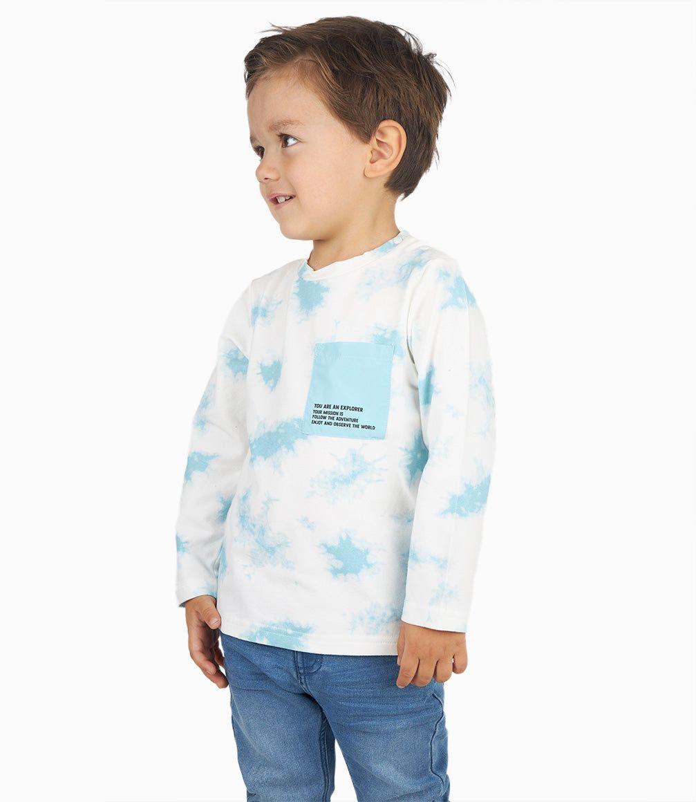 Polera Bebé Niño Tie Dye Menta-9