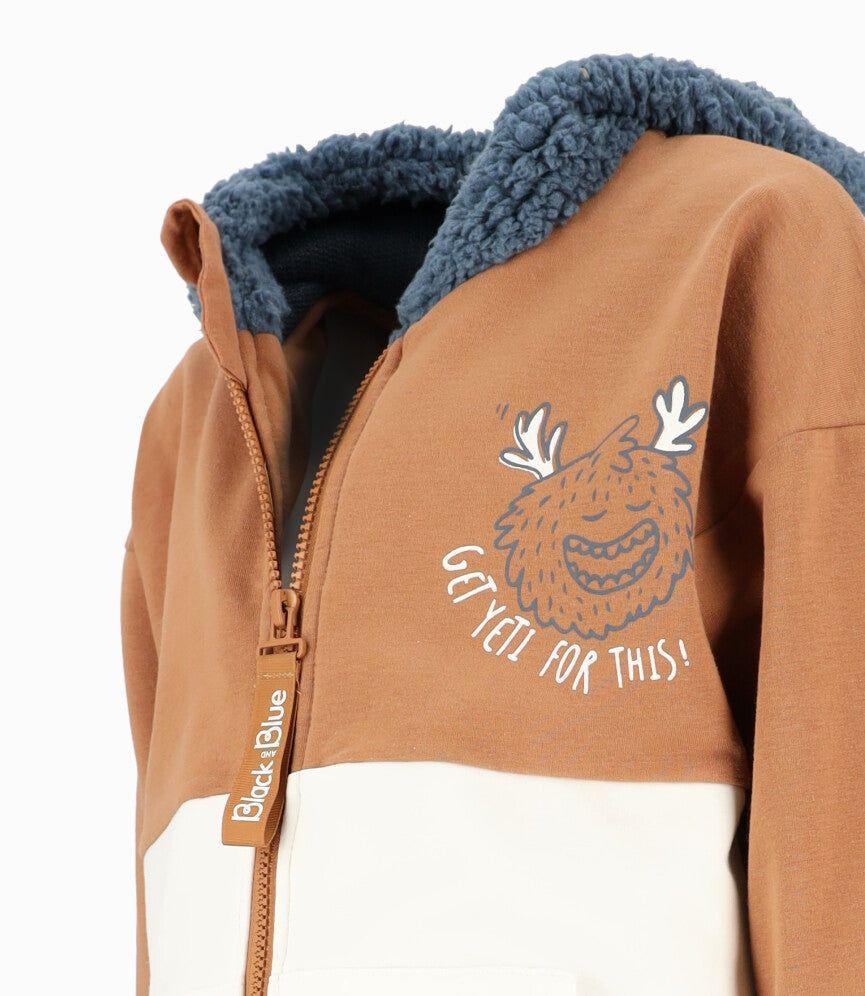 Conjunto niño de polerón y pantalón camel Black and Blue-2