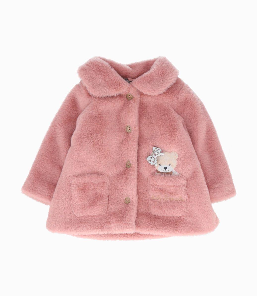 Chaqueta recién nacida con ositos palo rosa Limonada-0