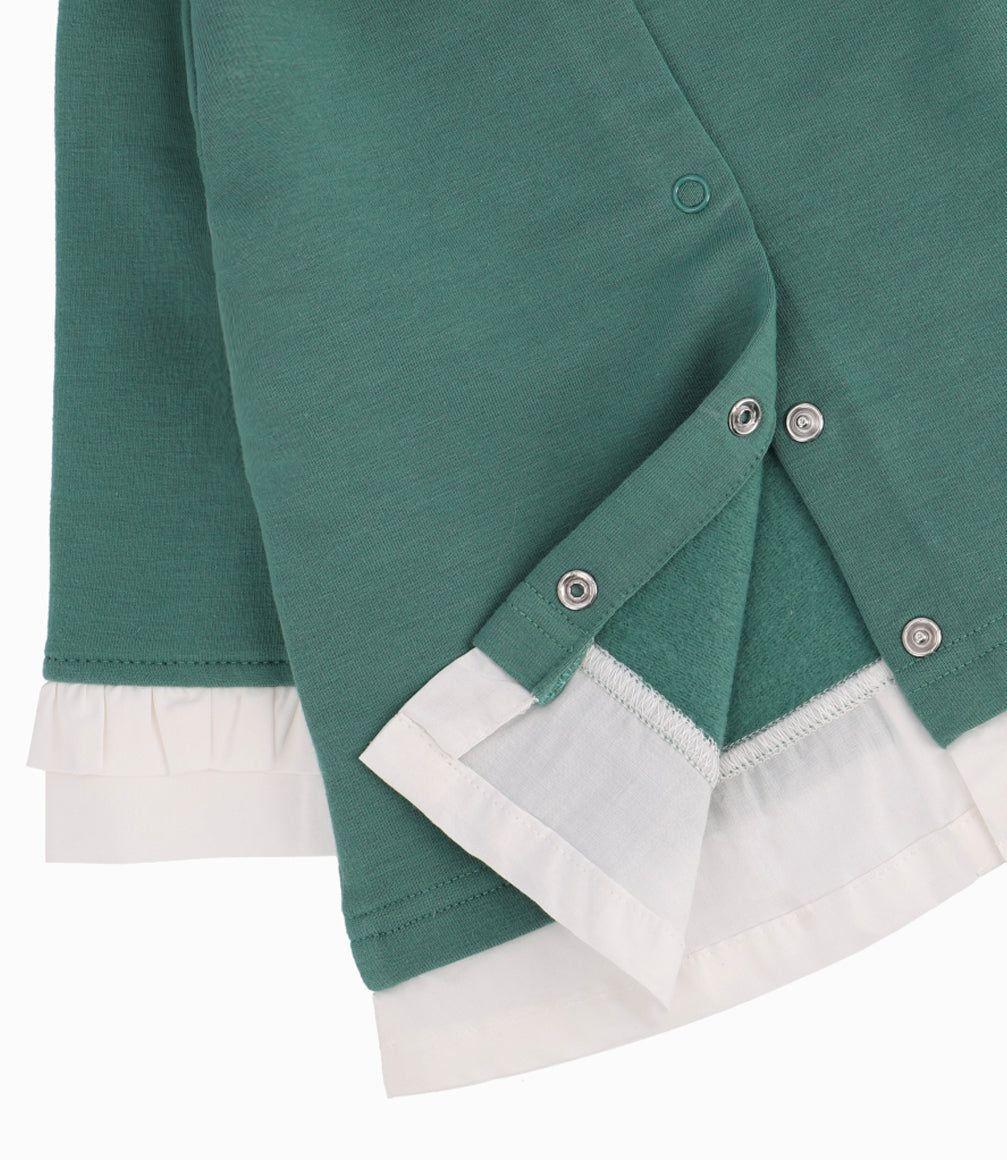 Conjunto Recién Nacida Polerón Y Calzas Limonada Verde-8