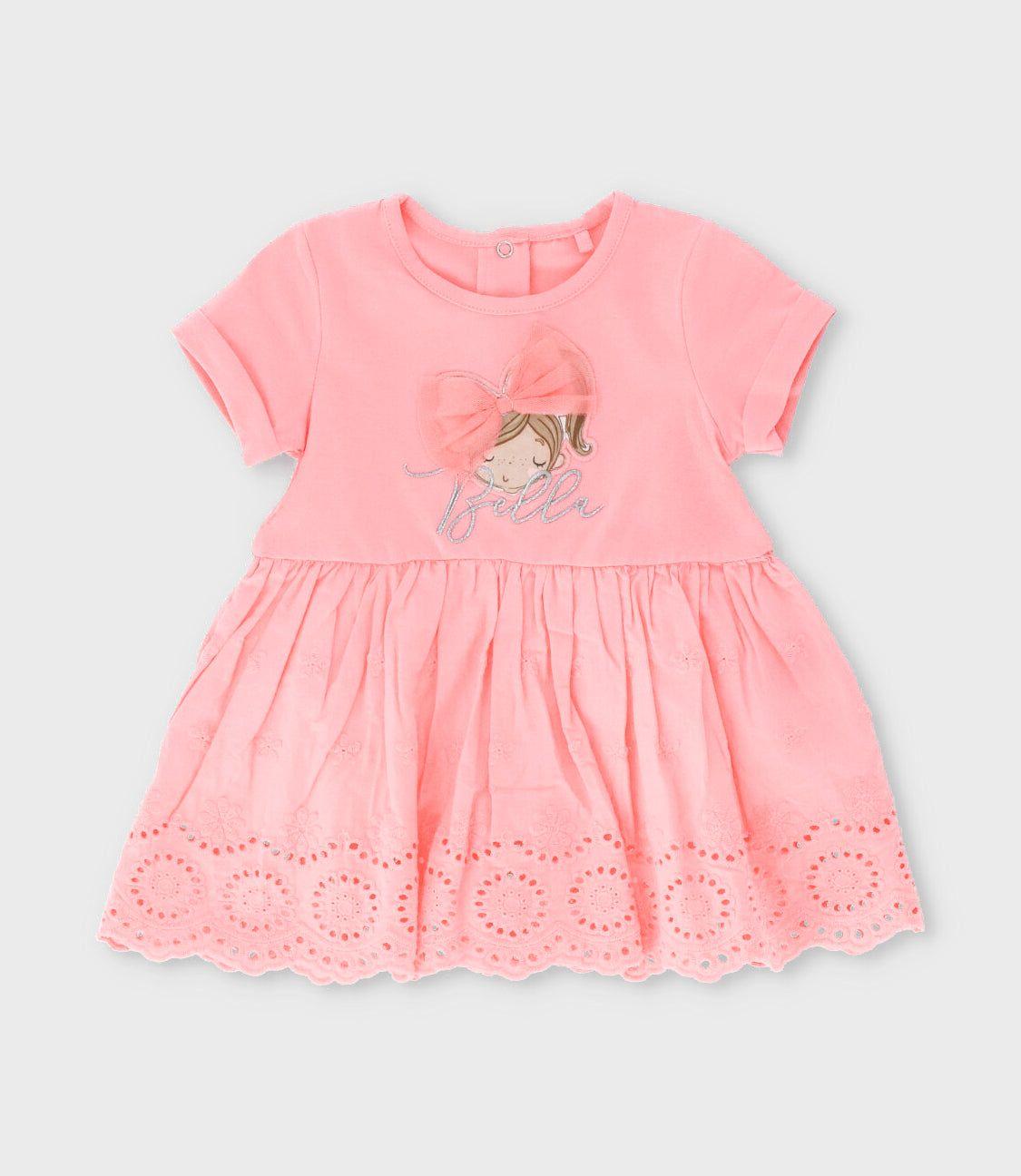 Conjunto bebé con bordado coral Limonada-2