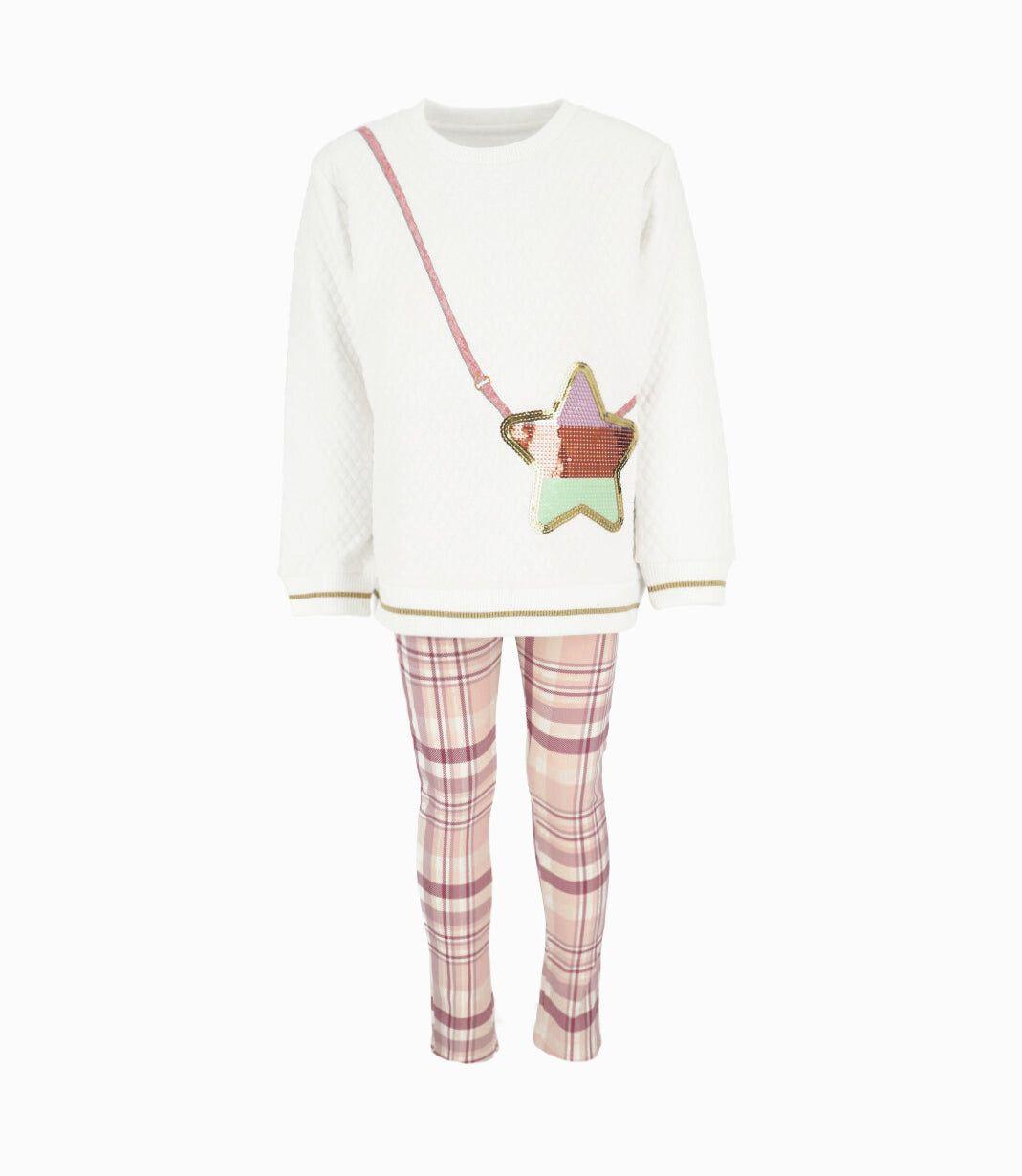 Conjunto niña estrella blanco 4 Kids-0