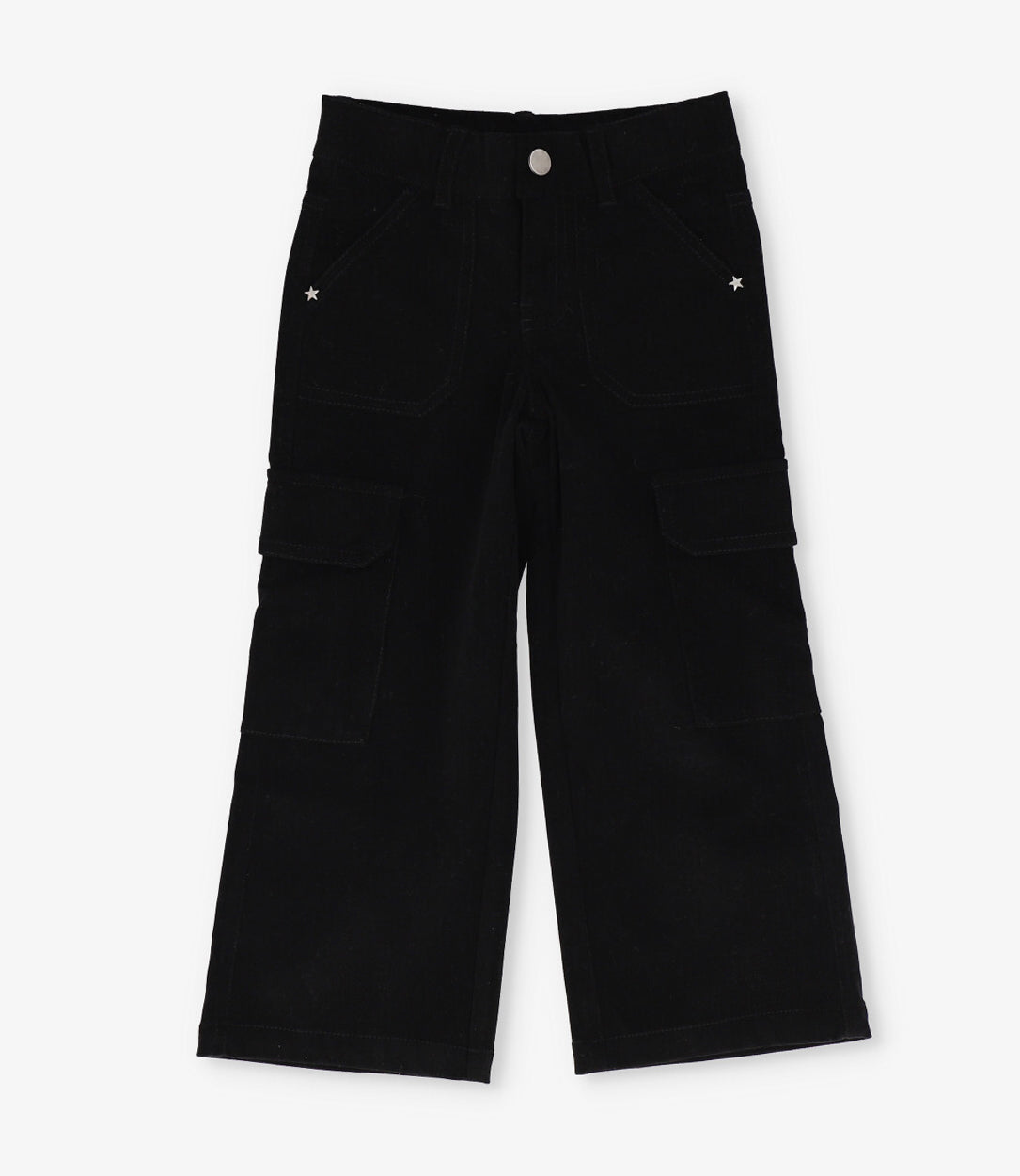 Pantalón niña cargo negro 4 Kids-0