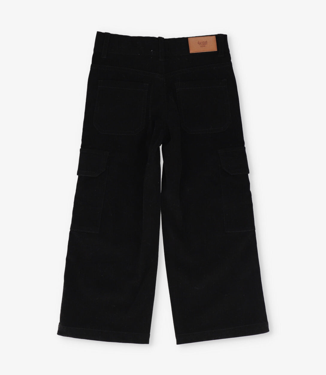 Pantalón niña cargo negro 4 Kids-1